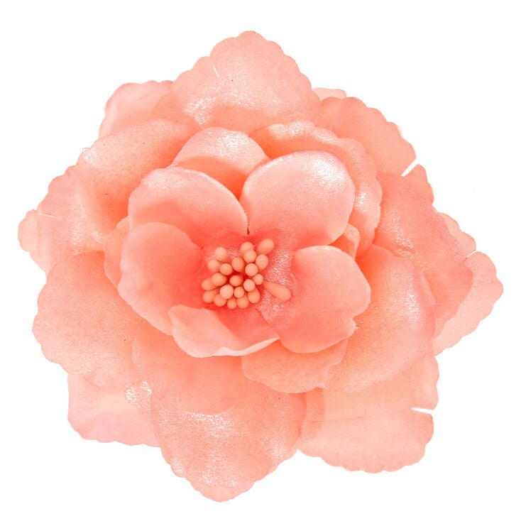 Large Light Pink Flower Hair Clip Claire S Us Large Light Pink Flower Hair Clip