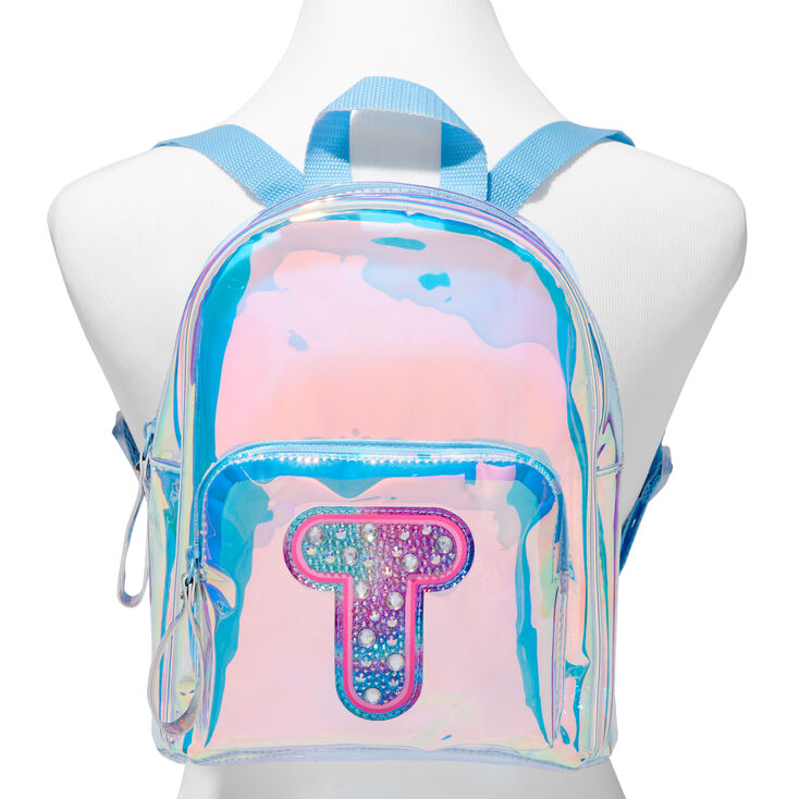 Holographic Initial Mini Backpack - T,