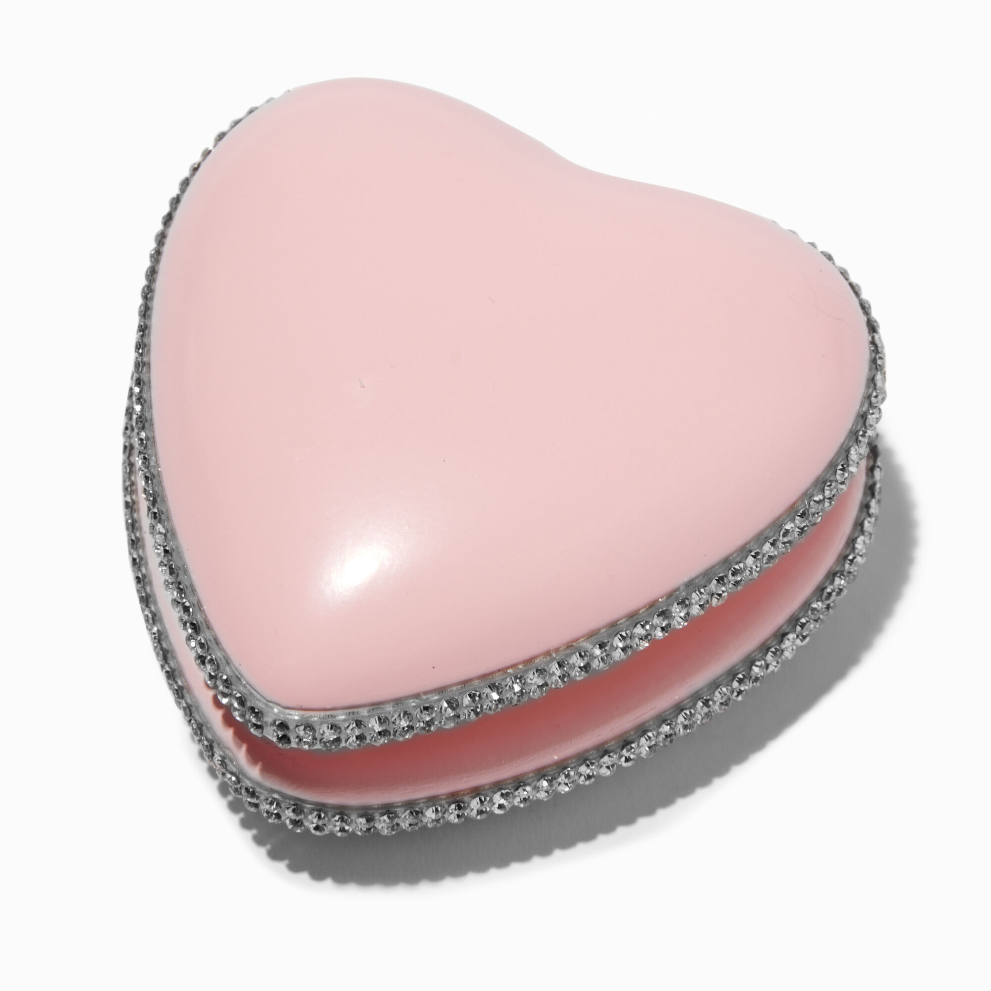 View Claires Bling Heart Jewelry Holder Pink information