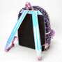 Sac &agrave; dos noir &agrave; sequins lilas,