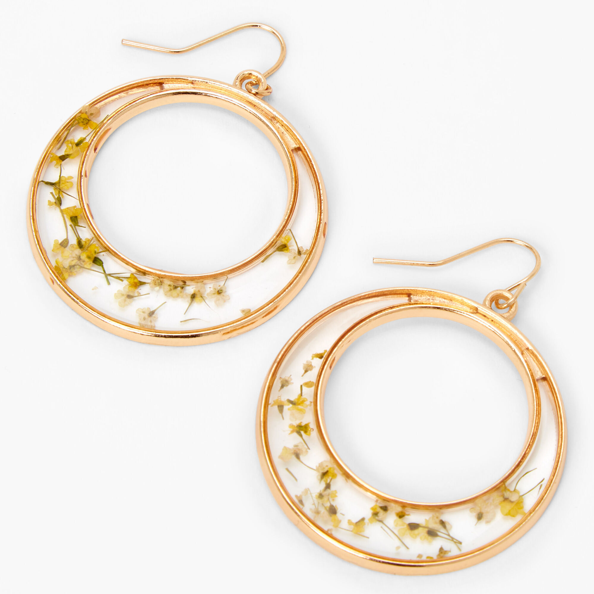 Resin store earrings hoops