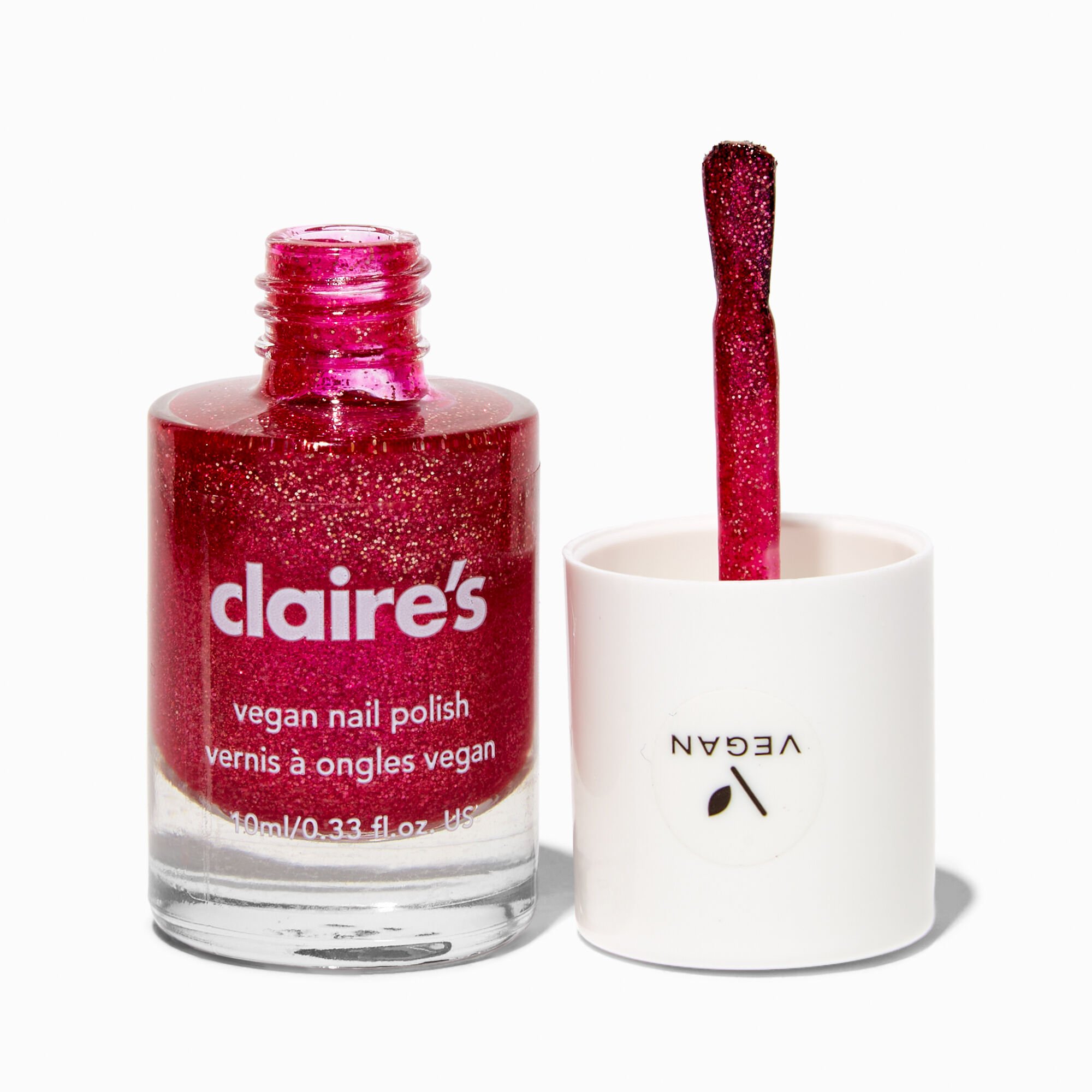 View Claires Vegan Glitter Nail Polish Lovely Date information