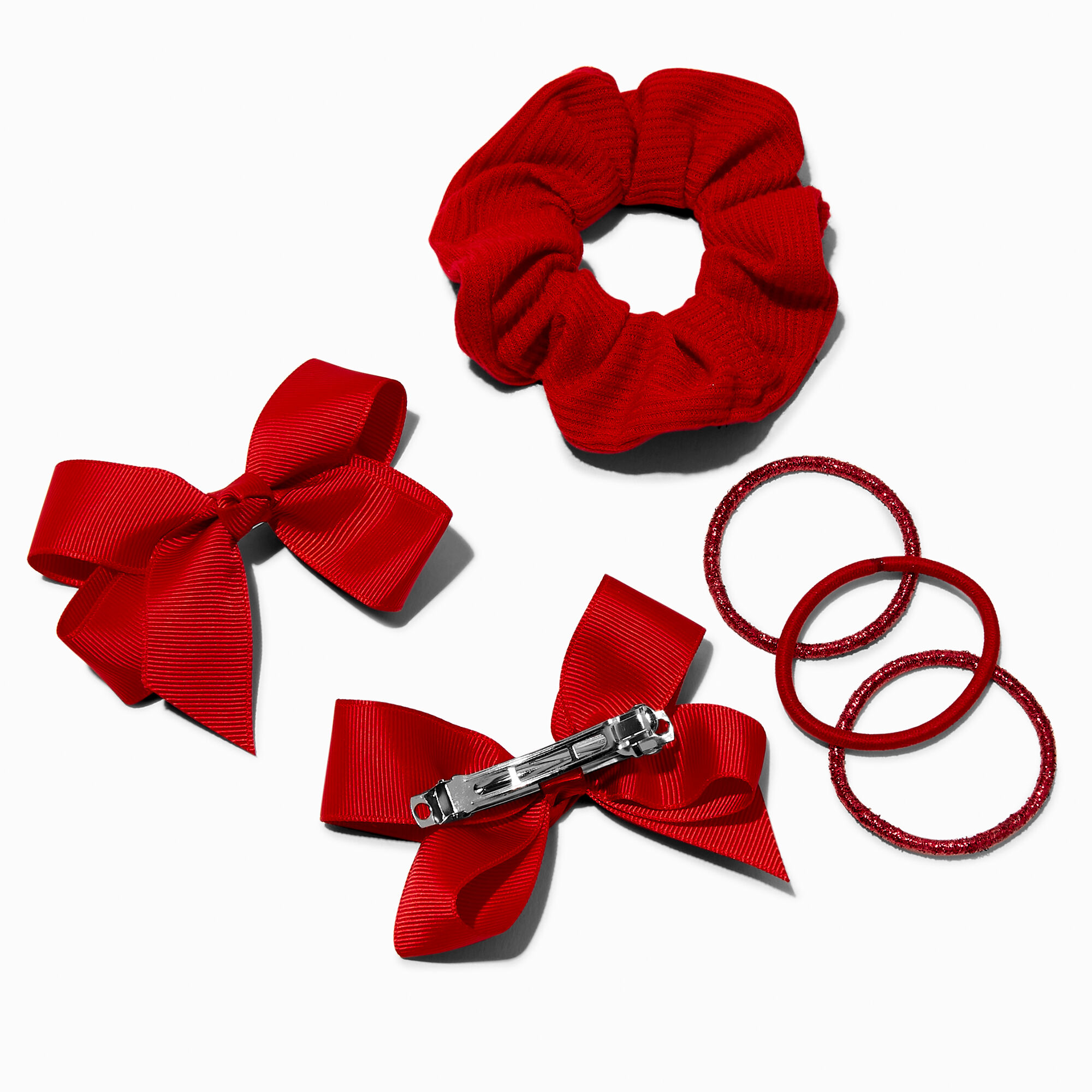 Lot d’accessoires pour cheveux variés économiques rouges - Lot de 6,