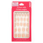 Simple French Tip Stiletto Press On Faux Nail Set - 24 Pack,