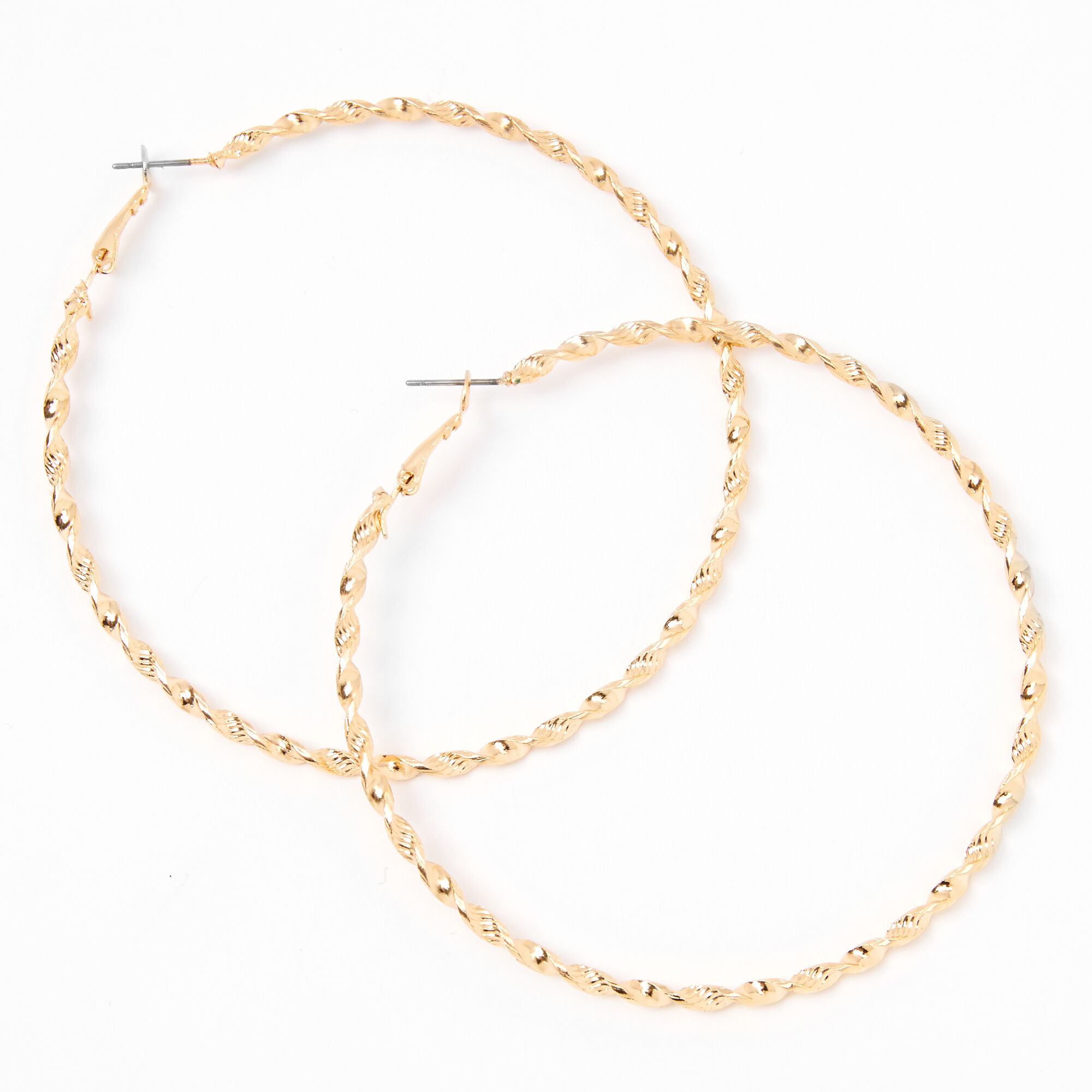 Gold hoop earrings claire's outlet