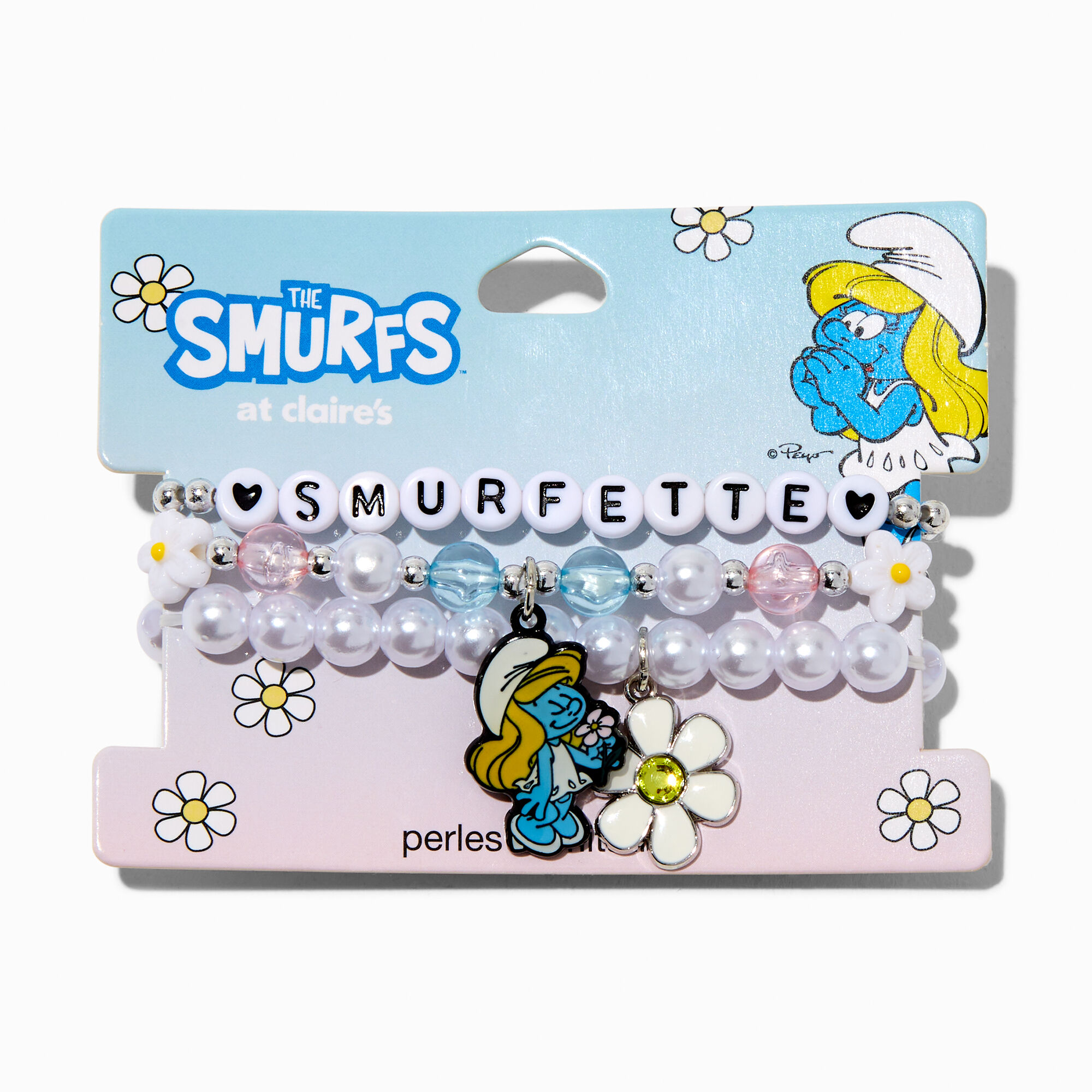 The Smurfs™ Claire's Exclusive Smurfette Stretch Bracelet Set - 3 Pack,