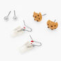 Chocolate Chip Cookie Studs &amp; Milk Drop Earrings - 3 Pack,