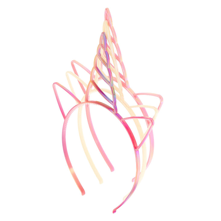 Claire S Club Unicorn Ears Headbands 3 Pack Claire S Us