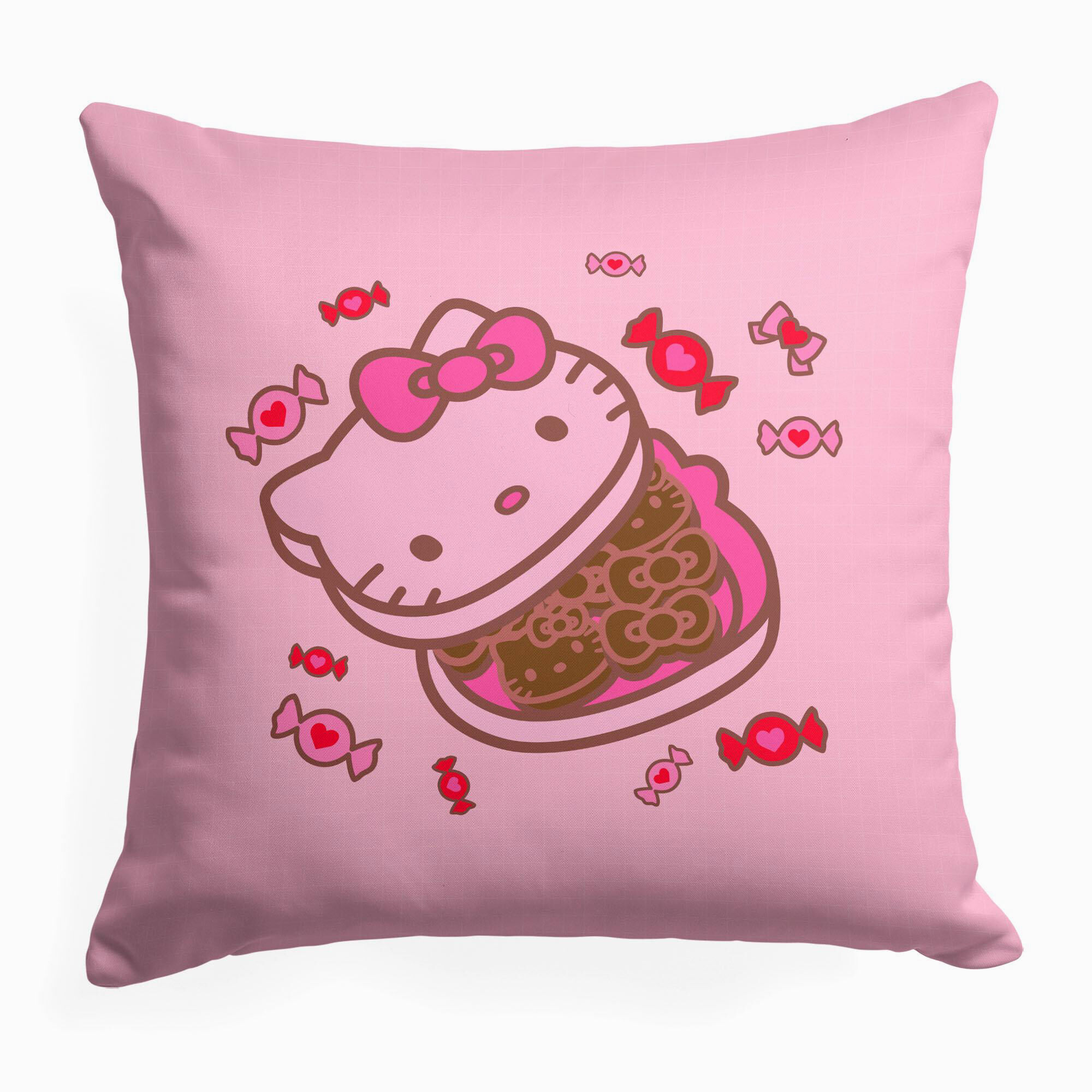 Hello kitty throw pillow top