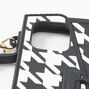 Silicone Houndstooth Phone Case with Strap - Fits iPhone&reg; 12 Pro,