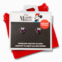 Disney Minnie Mouse Birthstone Sterling Silver Stud Earrings - February,