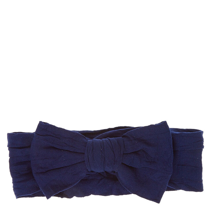Claire&#39;s Club Bow Headwrap - Navy,