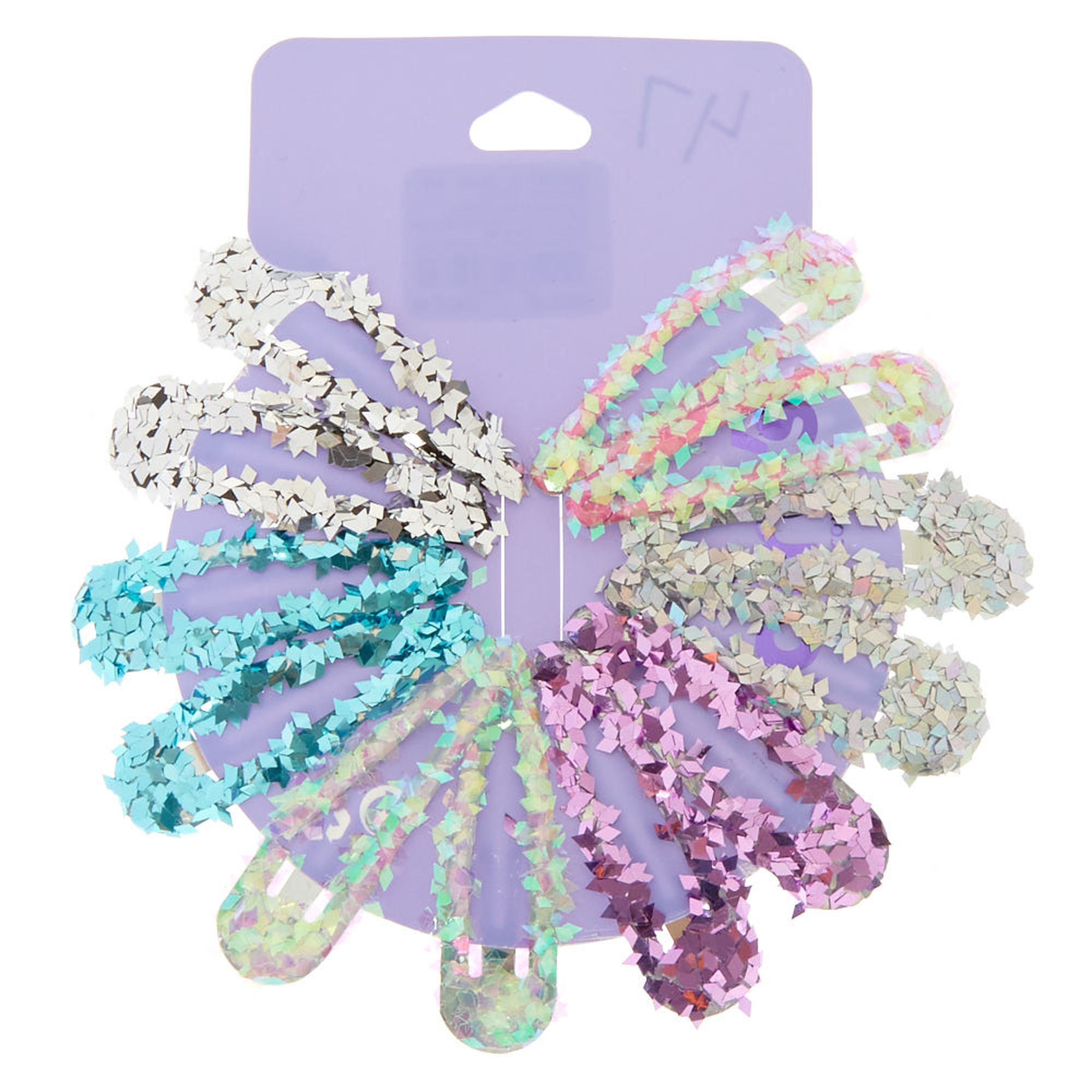 Confetti Cake Glitter Hair Snap Clips,