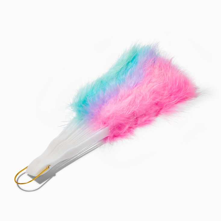 Bright Pastel Feather Fan,