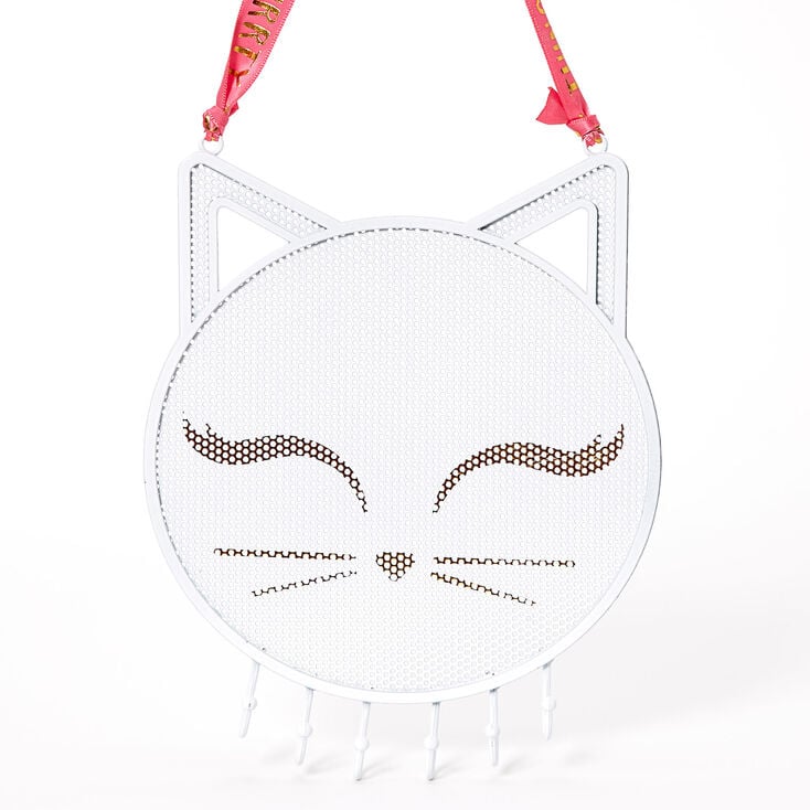 Purrty Things Cat Jewelry Holder - White,