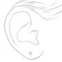 C LUXE by Claire&#39;s 18kt Gold Plated Cubic Zirconia 2mm &amp; 3mm Stud Earrings - 2 Pack,