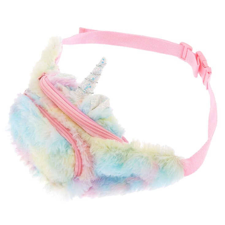 Pastel Fuzzy Unicorn Bum Bag,