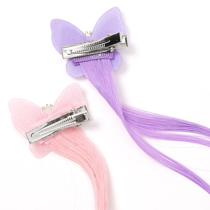 Claire&#39;s Club Butterfly Faux Hair Clips - 6 Pack,