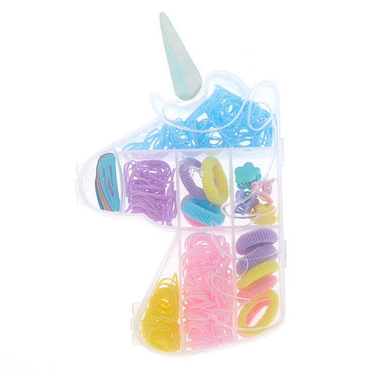 Bo&icirc;te licorne avec accessoires pour cheveux pastel du Club Claire&#39;s,