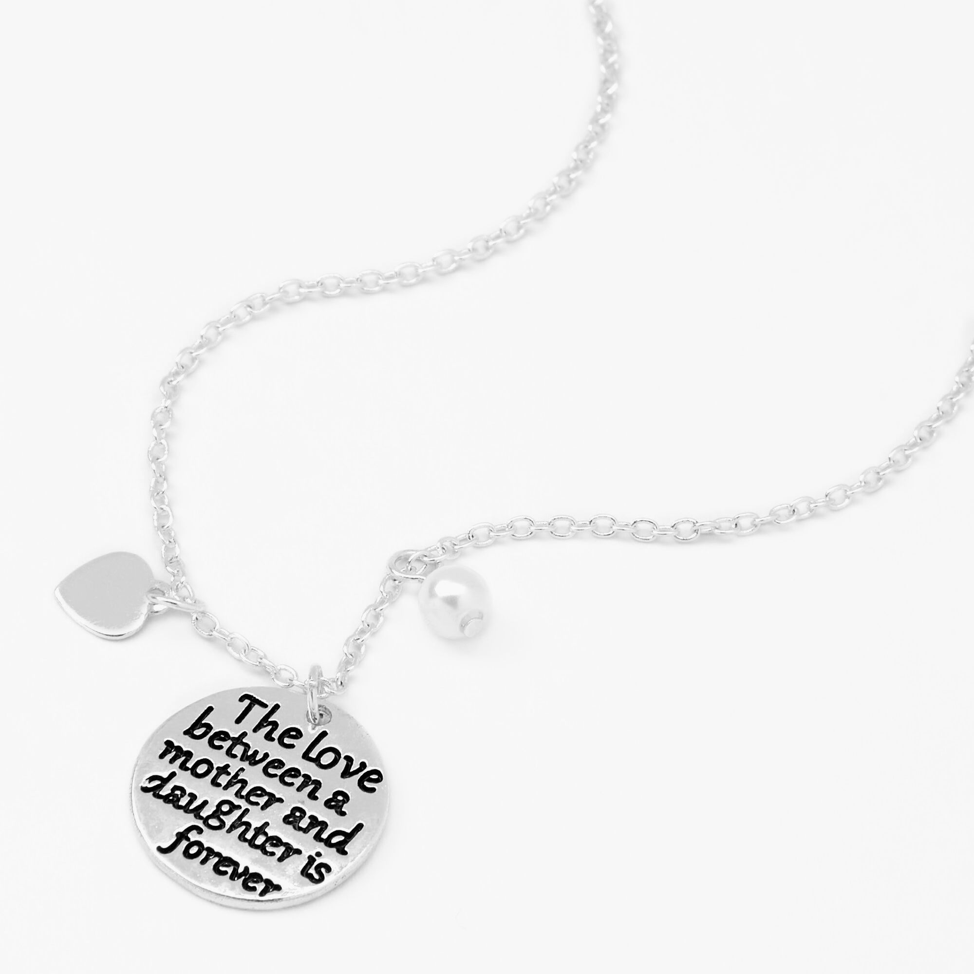 Mother daughter necklace sales claire's