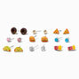 Junk Food Stud Earrings - 9 Pack,