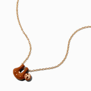 Swinging Sloth Pendant Necklace,