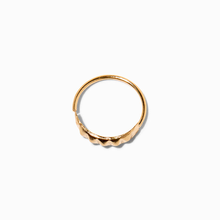 Anneau de nez &agrave; pointes pyramide styl&eacute; 0,6&nbsp;mm couleur dor&eacute;e et couleur argent&eacute;e,
