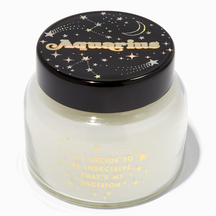 Zodiac Glass Jar Candle - Aquarius