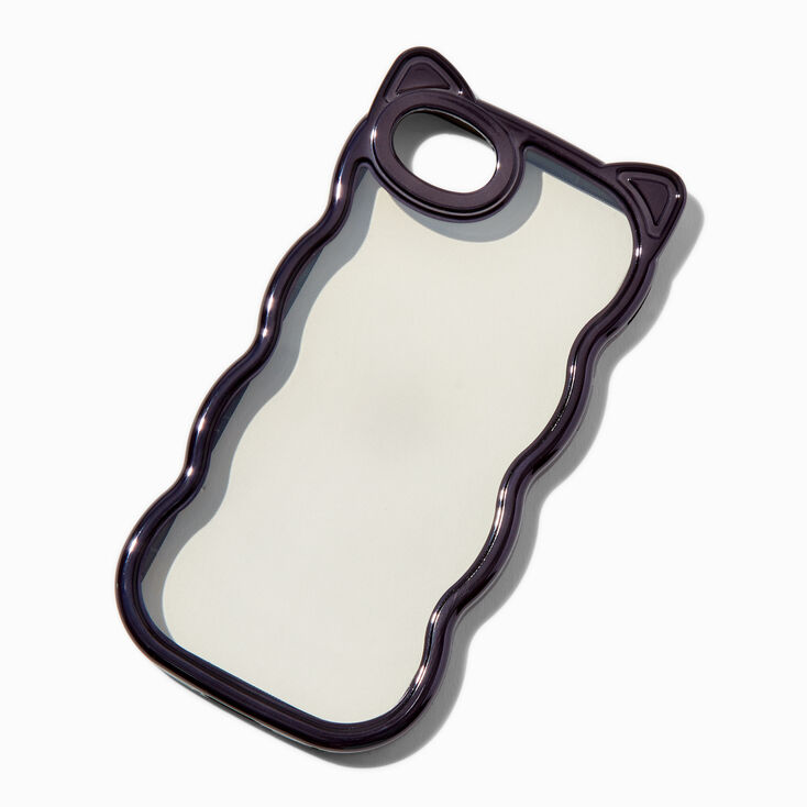 Black Cat Trim Wavy Phone Case - Fits iPhone&reg; 6/7/8/SE,