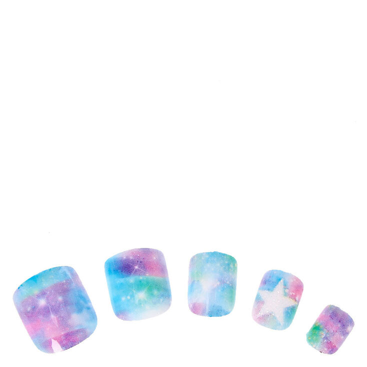 Lot de 24 faux ongles cosmiques,