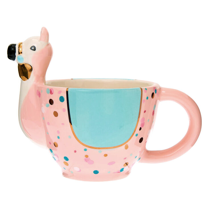Claire's Mug lama en céramique couleur pastel