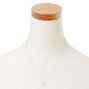 Collier &agrave; pendentif initiale ornement&eacute; couleur argent&eacute;e - H,