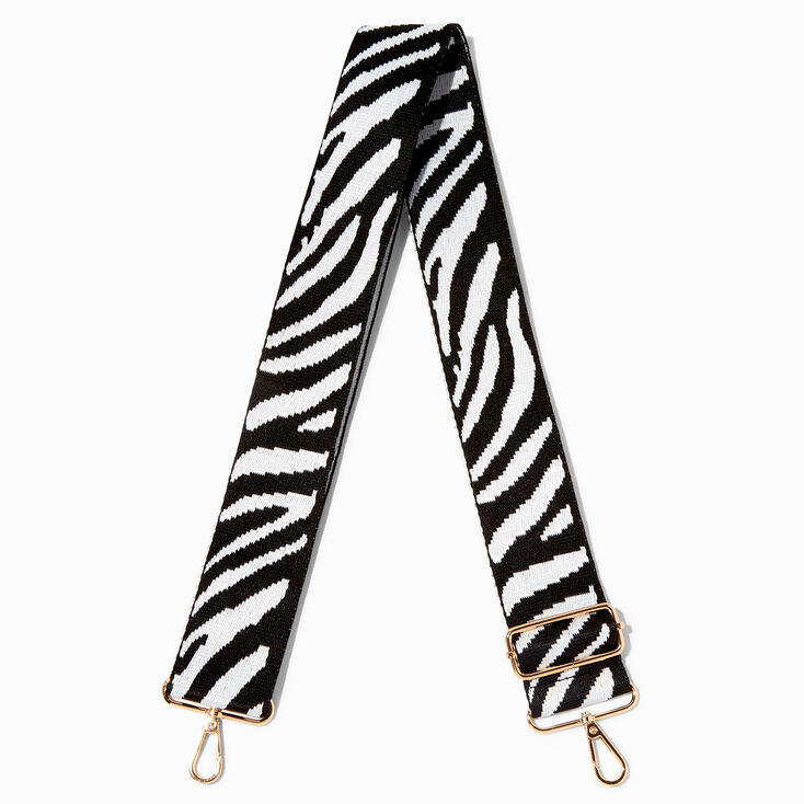 Zebra Print Adjustable Crossbody Bag Strap,