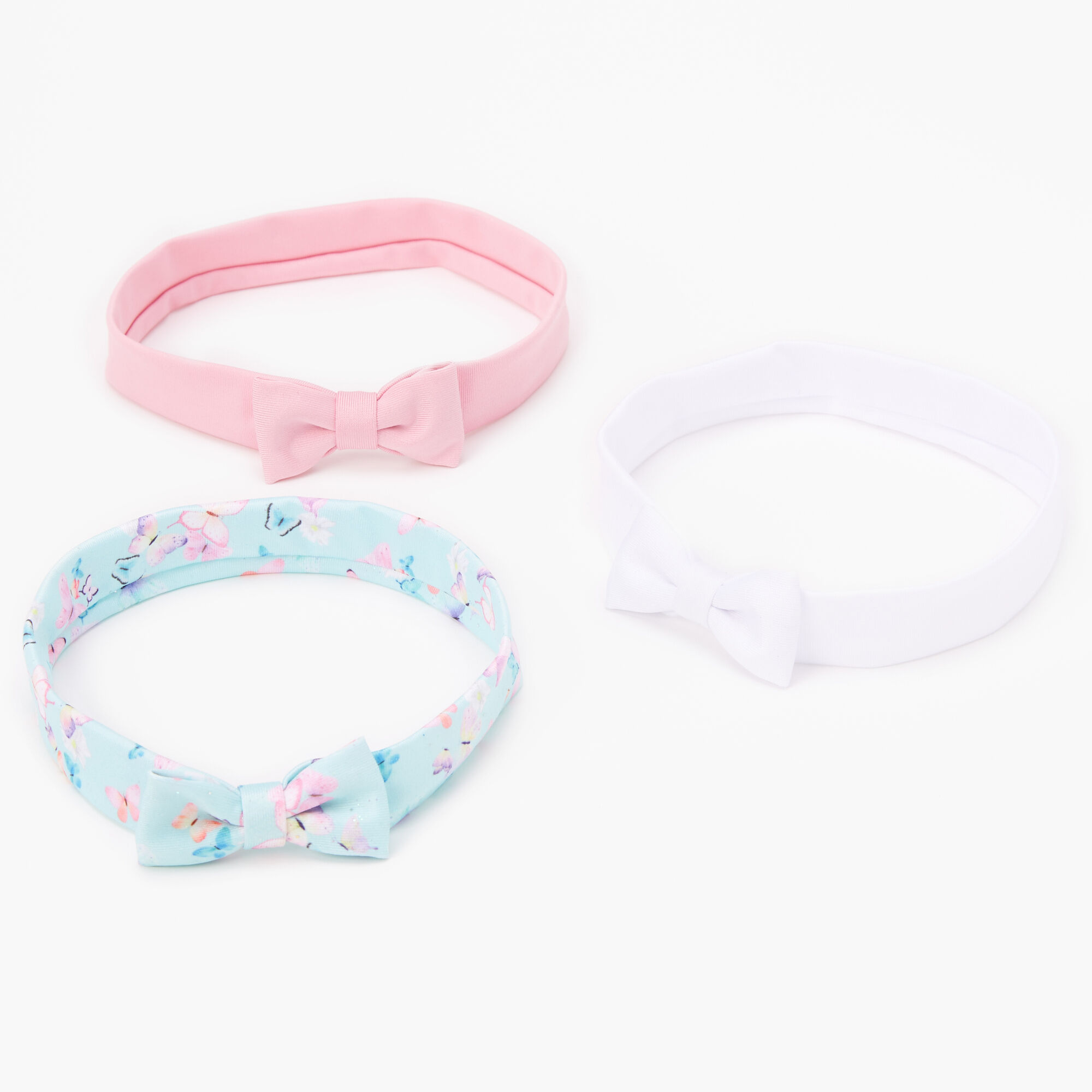 Claire's Club Butterfly Pastel Headwraps - 3 Pack,