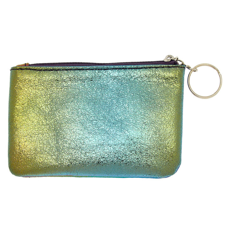 Rainbow Star Studded Initial Coin Purse - F,