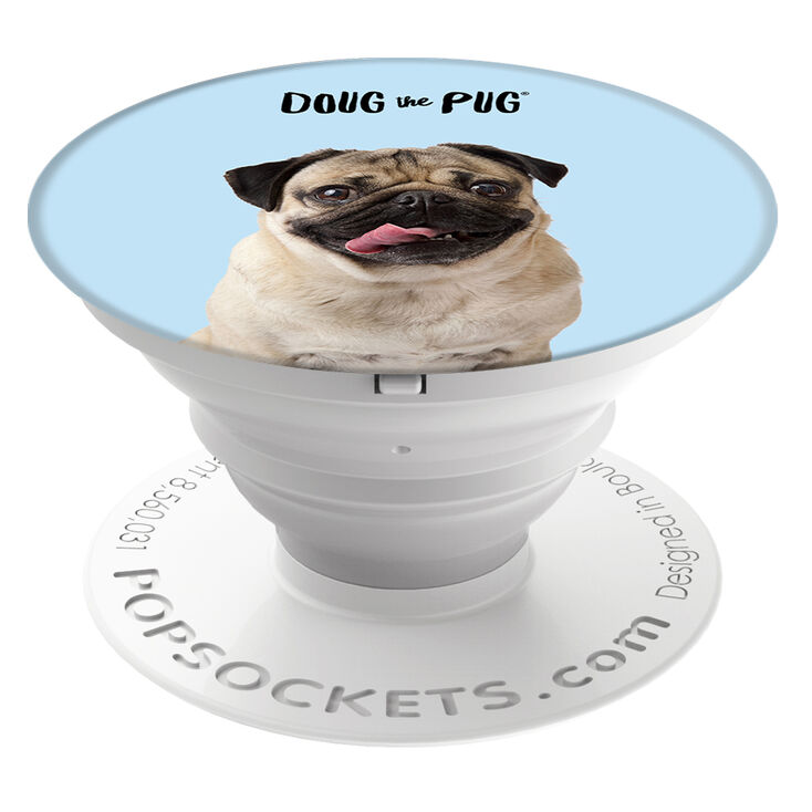 Doug The Pug&reg; PopSocket - Blue,