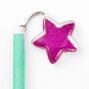 Glitter Star Top Pen - Purple,