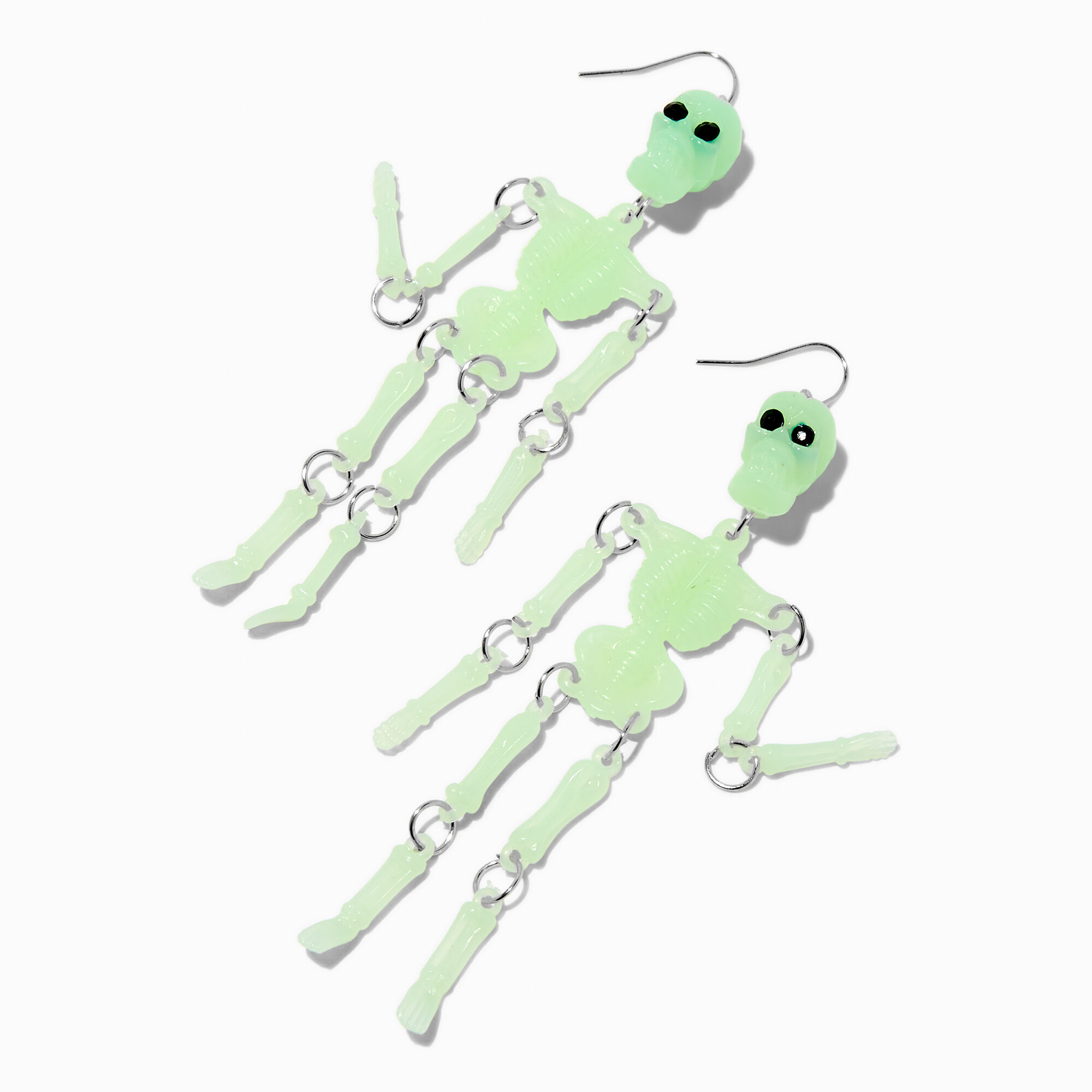 Glow in the Dark Skeleton Drop Earrings,