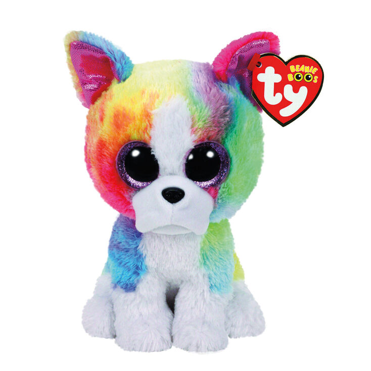 Ty Beanie Boo Small Isla the Rainbow Bulldog Soft Toy,