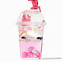 Unicorn Tea Water-Filled Glitter Keyring,