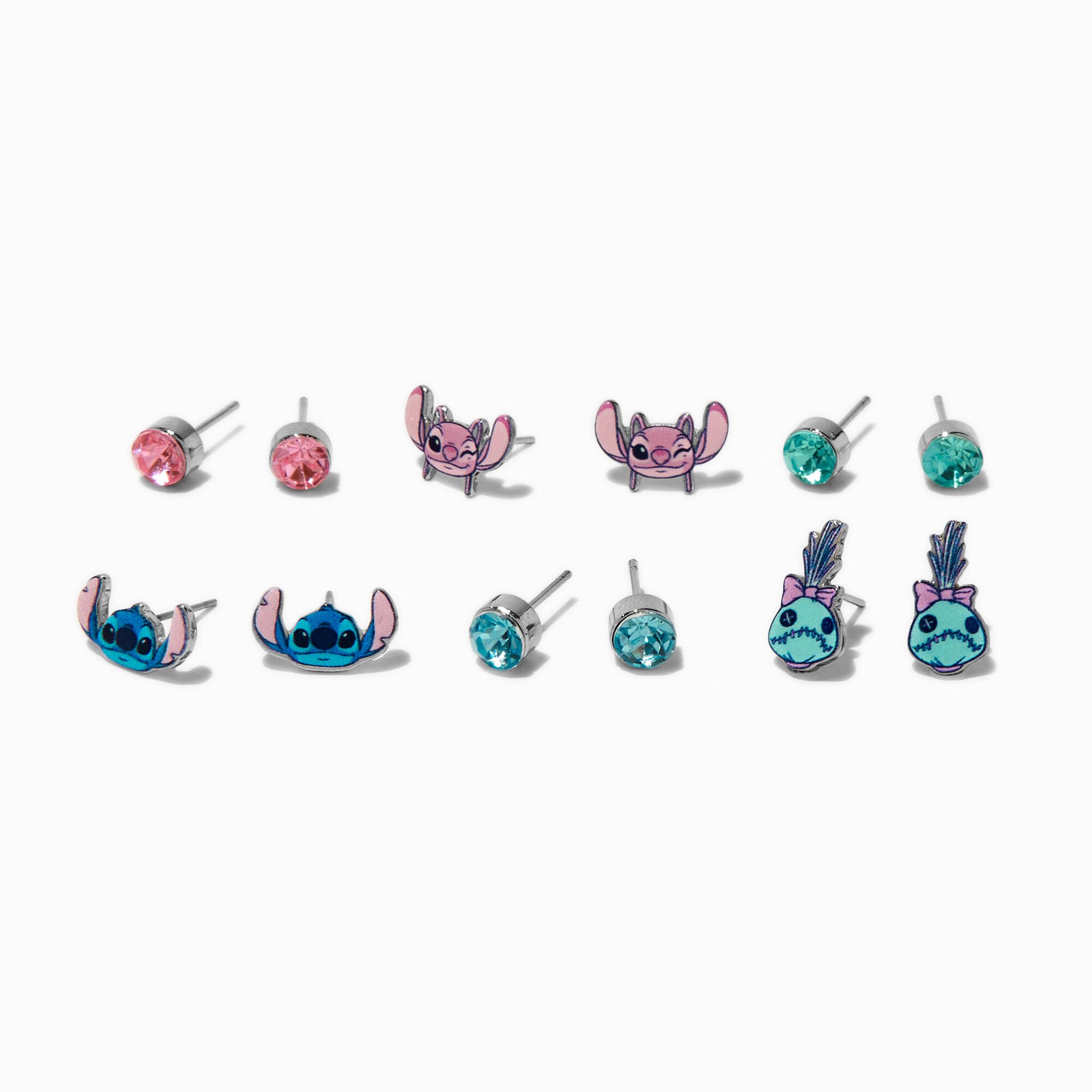 Disney Stitch Claire's Exclusive BFF Stud Earring Set - 6 Pack,