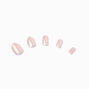 Nude Chrome Stiletto Press On Vegan Faux Nail Set - 24 Pack,