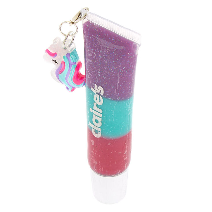 Miss Glitter the Unicorn Charm Lip Gloss Tube - Vanilla Frosting,