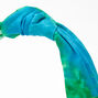 Blue &amp; Green Tie Dye Knotted Headband,