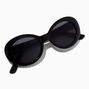 Lunettes de soleil mod rondes noires,