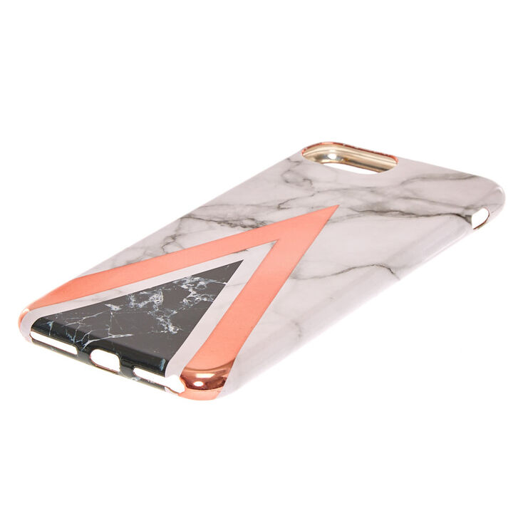 Geometric Marbled Phone Case - Fits iPhone 6/7/8 Plus,