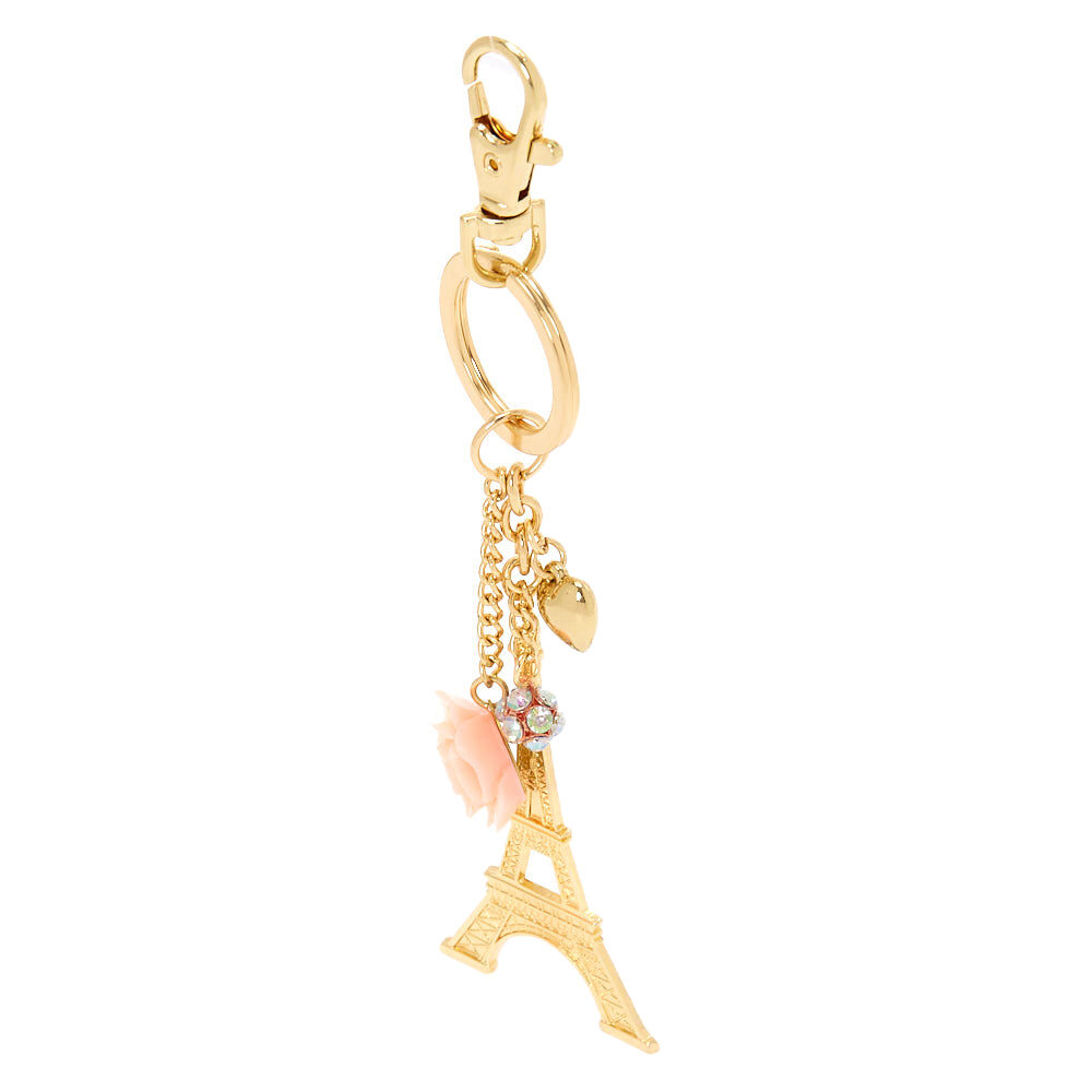 Eiffel Tower Keychain - Gold,
