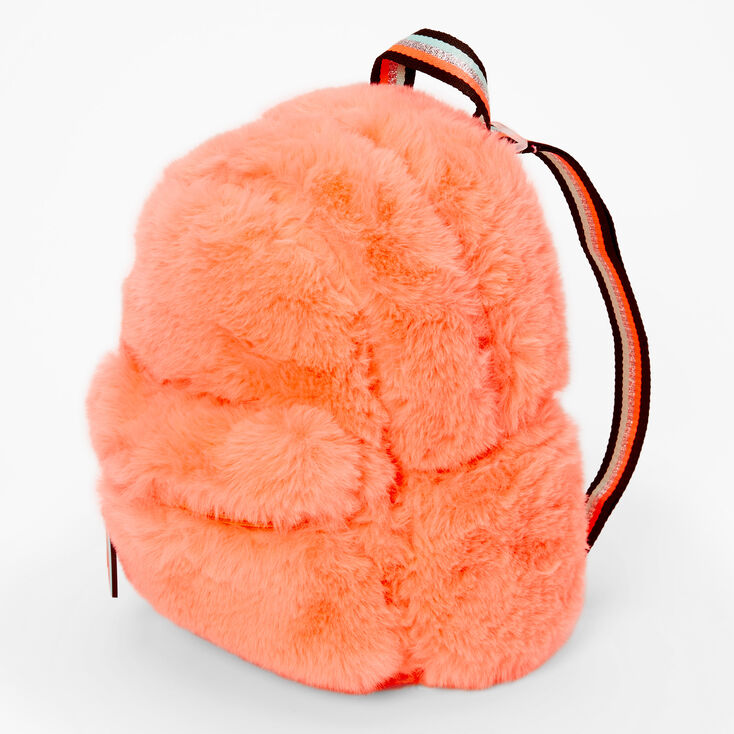 Uitlijnen Moedig aan bloeden Coral Furry Backpack | Claire's US