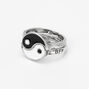 Silver Best Friends Yin Yang Rings - 2 Pack,