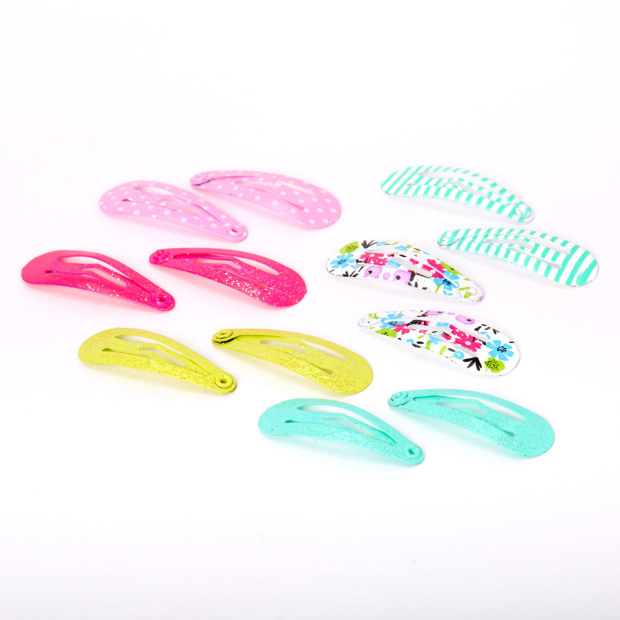 Claire's Club Mini Snap Hair Clips - 12 Pack